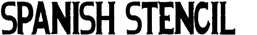 preview image of the Spanish Stencil font
