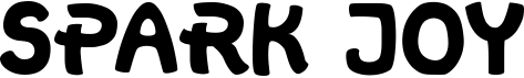 preview image of the Spark Joy font