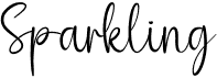 preview image of the Sparkling font
