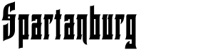 preview image of the Spartanburg SC font