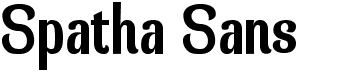 preview image of the Spatha Sans font