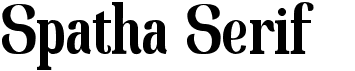 preview image of the Spatha Serif font