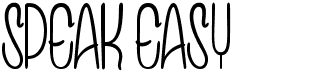 preview image of the Speak Easy font
