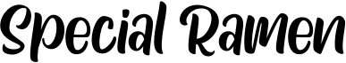 preview image of the Special Ramen font