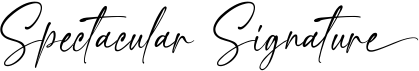 preview image of the Spectacular Signature font