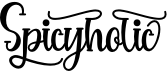 preview image of the Spicyholic font