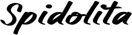 preview image of the Spidolita font