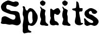 preview image of the Spirits font
