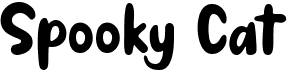 preview image of the Spooky Cat font