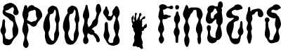 preview image of the Spooky Fingers font