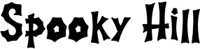 preview image of the Spooky Hill font