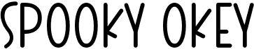 preview image of the Spooky Okey font
