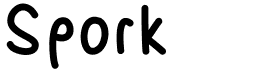 preview image of the Spork font