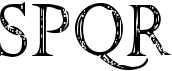 preview image of the SPQR font