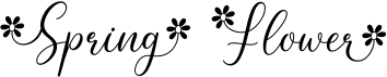 preview image of the Spring Flower font