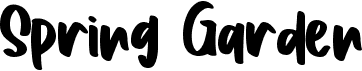 preview image of the Spring Garden font