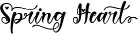 preview image of the Spring Heart font