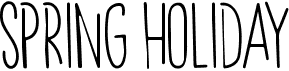 preview image of the Spring Holiday font
