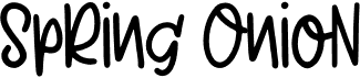 preview image of the Spring Onion font