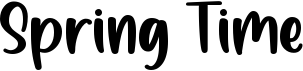 preview image of the Spring Time font