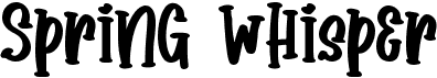 preview image of the Spring Whisper font