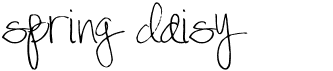 preview image of the Spring Daisy font