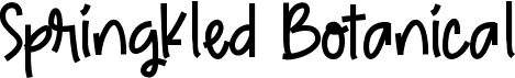preview image of the Springkled Botanical font