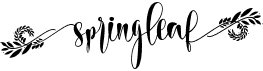 preview image of the Springleaf font
