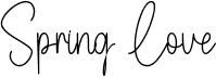preview image of the Spring Love font