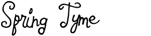preview image of the Spring Tyme font