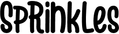 preview image of the Sprinkles font