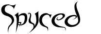 preview image of the Spyced font