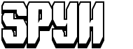 preview image of the Spyh font