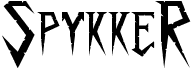 preview image of the Spykker font