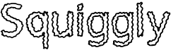 preview image of the Squiggly font
