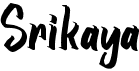 preview image of the Srikaya font