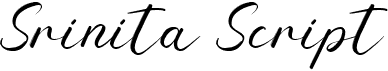 preview image of the Srinita Script font