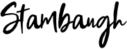 preview image of the Stambaugh font