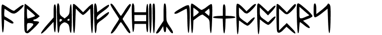 preview image of the Standard Celtic Rune font