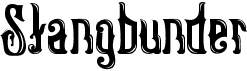 preview image of the Stangbunder font