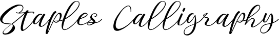 preview image of the Staples Calligraphy font
