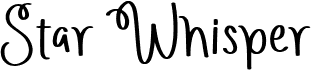 preview image of the Star Whisper font
