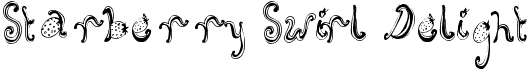 preview image of the Starberry Swirl Delight font