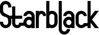 preview image of the Starblack font
