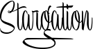 preview image of the Stargation font