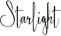 preview image of the Starlight font