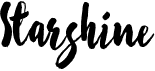 preview image of the Starshine font