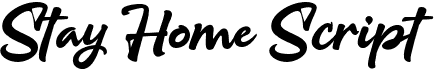 preview image of the Stay Home Script font