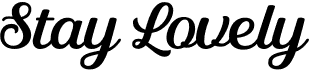preview image of the Stay Lovely font