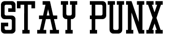 preview image of the Stay Punx font